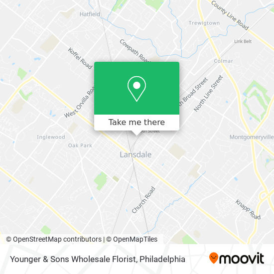 Younger & Sons Wholesale Florist map