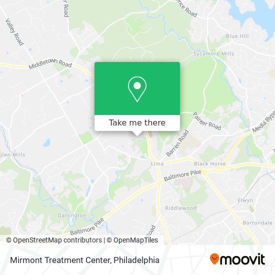 Mirmont Treatment Center map