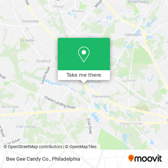 Bee Gee Candy Co. map