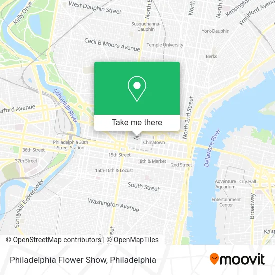 Philadelphia Flower Show map