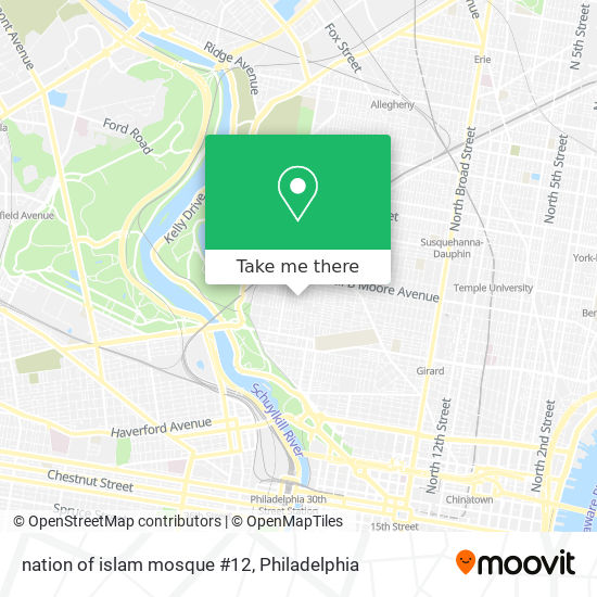 Mapa de nation of islam mosque #12