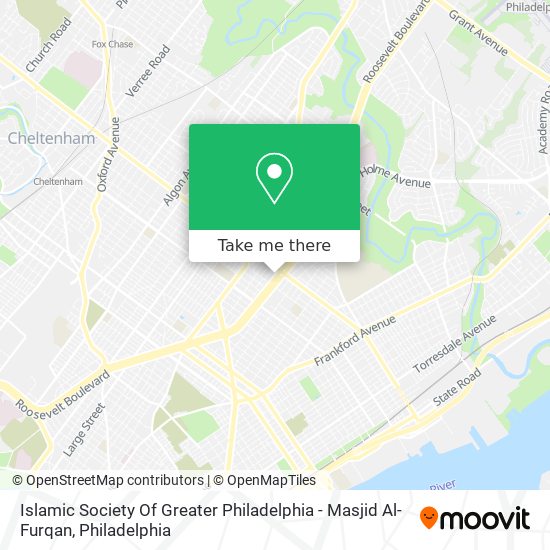 Islamic Society Of Greater Philadelphia - Masjid Al-Furqan map