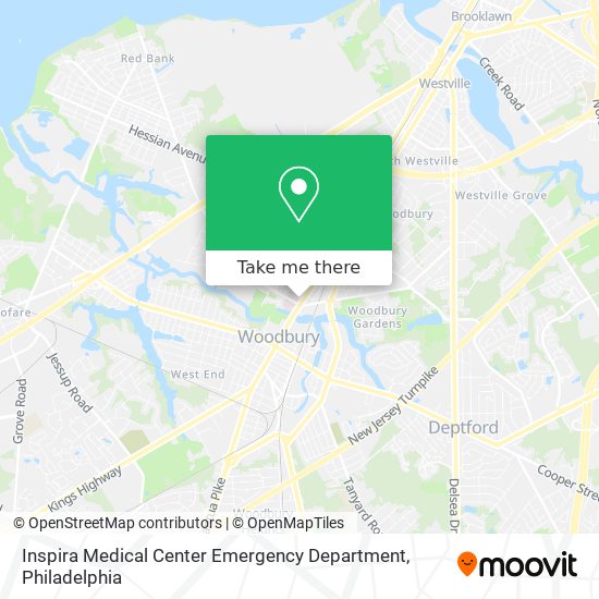 Mapa de Inspira Medical Center Emergency Department