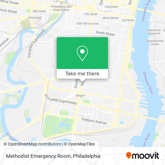 Mapa de Methodist Emergency Room