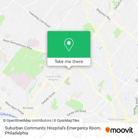 Suburban Community Hospital's Emergency Room map