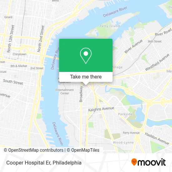 Cooper Hospital Er map