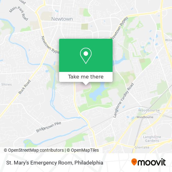 St. Mary's Emergency Room map