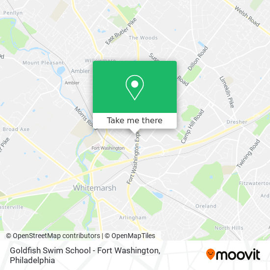 Mapa de Goldfish Swim School - Fort Washington