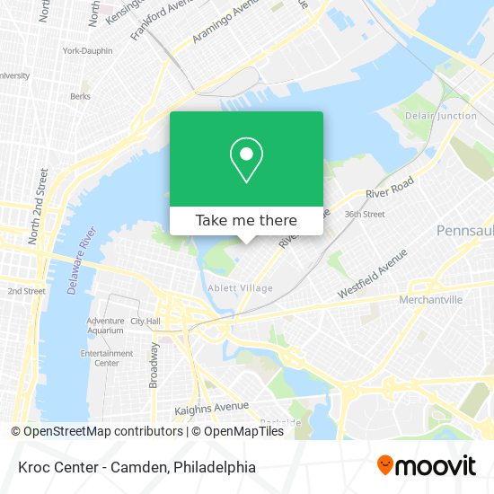 Kroc Center - Camden map