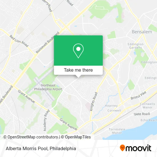 Alberta Morris Pool map