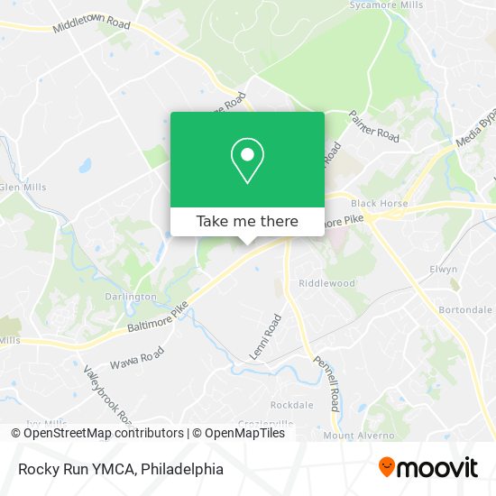Rocky Run YMCA map
