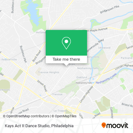Mapa de Kays Act II Dance Studio