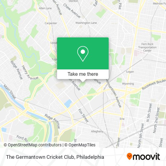 The Germantown Cricket Club map