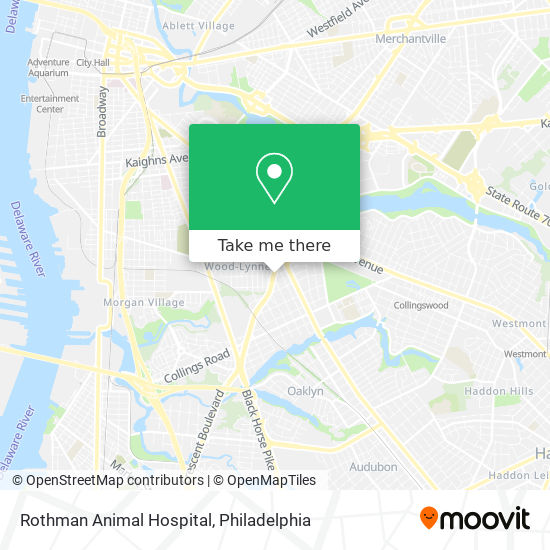 Mapa de Rothman Animal Hospital