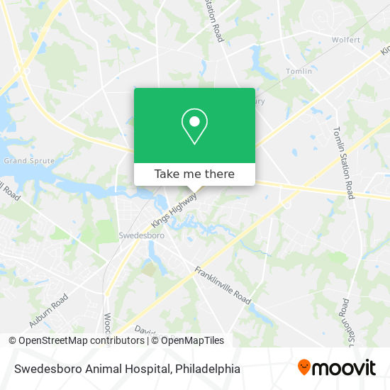 Swedesboro Animal Hospital map
