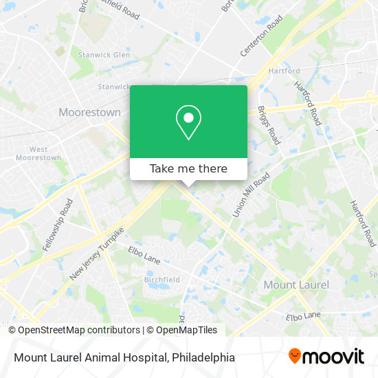 Mount Laurel Animal Hospital map