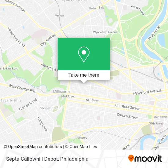 Septa Callowhill Depot map