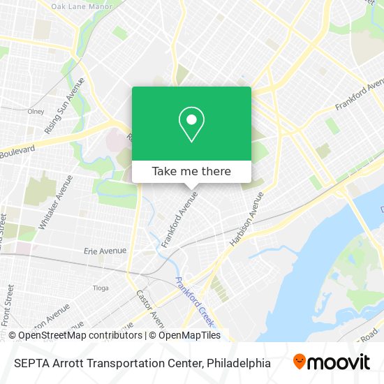 SEPTA Arrott Transportation Center map