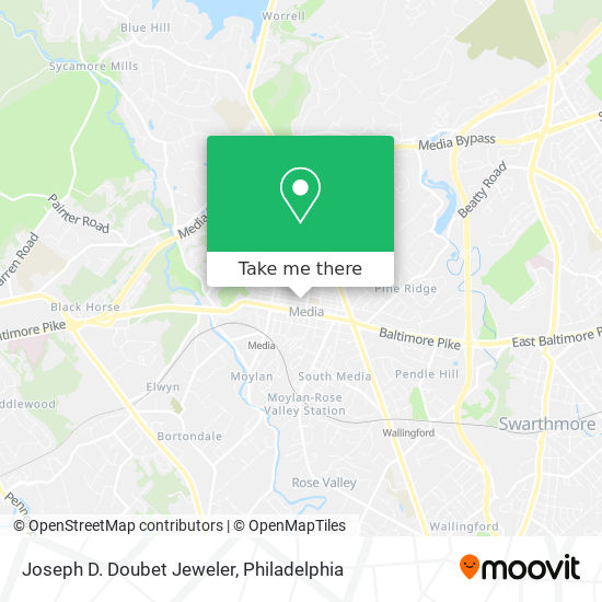 Mapa de Joseph D. Doubet Jeweler