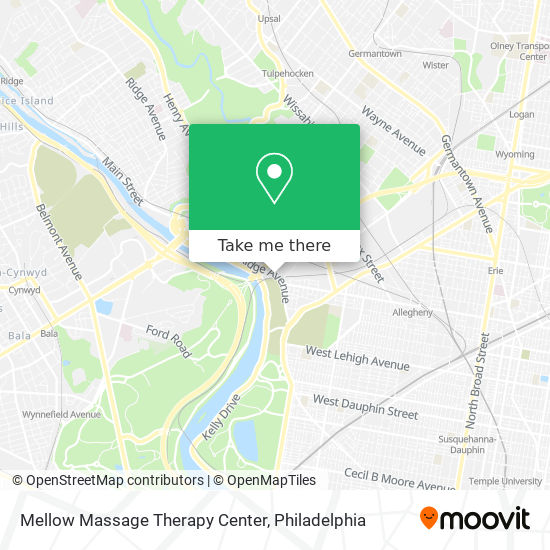 Mellow Massage Therapy Center map