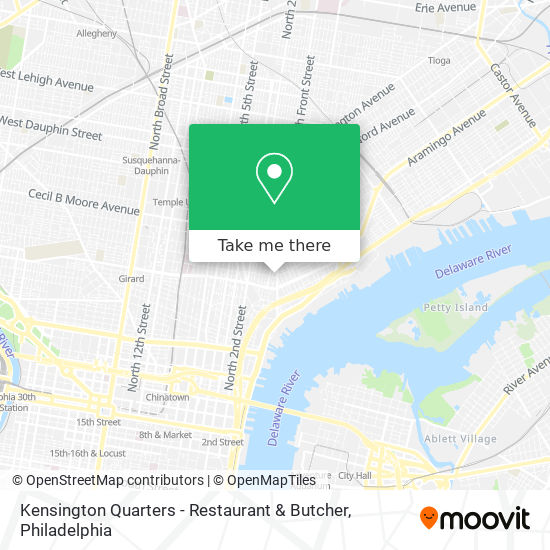 Kensington Quarters - Restaurant & Butcher map