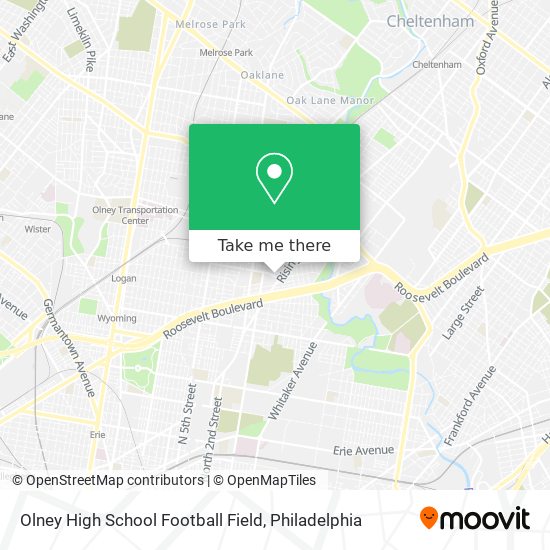 Mapa de Olney High School Football Field