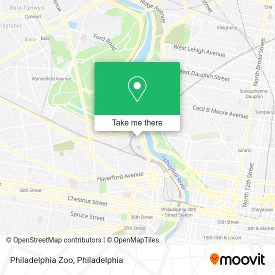 Philadelphia Zoo map