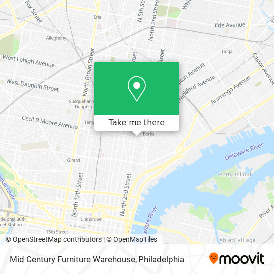 Mapa de Mid Century Furniture Warehouse