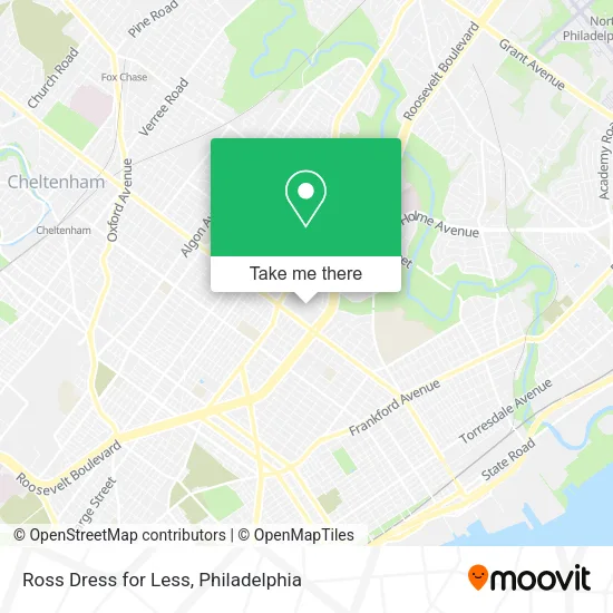 Ross Dress for Less map