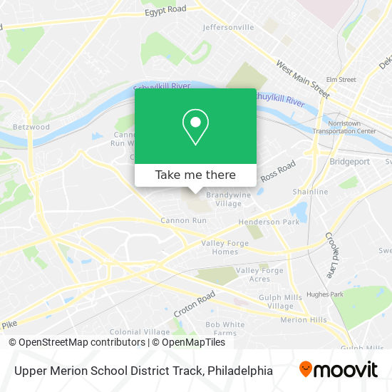 Upper Merion School District Track map