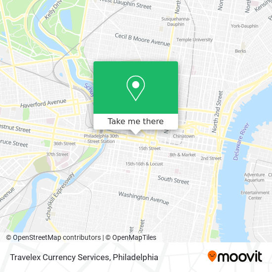 Travelex Currency Services map