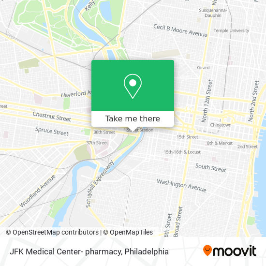 Mapa de JFK Medical Center- pharmacy