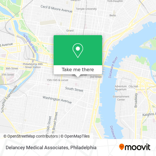 Mapa de Delancey Medical Associates