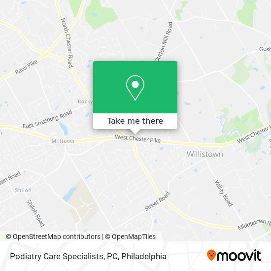 Podiatry Care Specialists, PC map