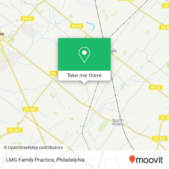 LMG Family Practice map