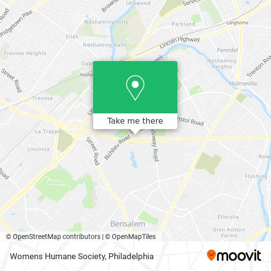 Womens Humane Society map