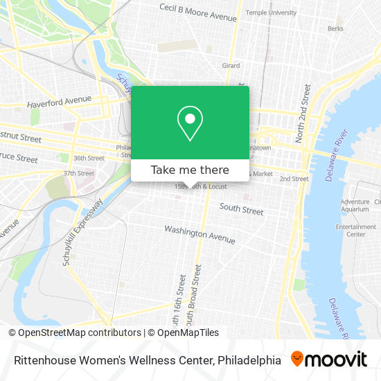 Rittenhouse Women's Wellness Center map