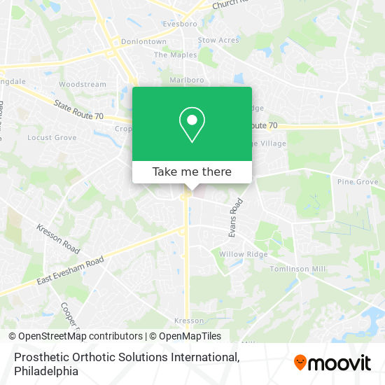 Mapa de Prosthetic Orthotic Solutions International
