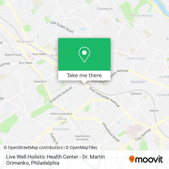 Mapa de Live Well Holistic Health Center - Dr. Martin Orimenko