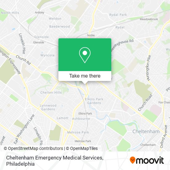 Mapa de Cheltenham Emergency Medical Services