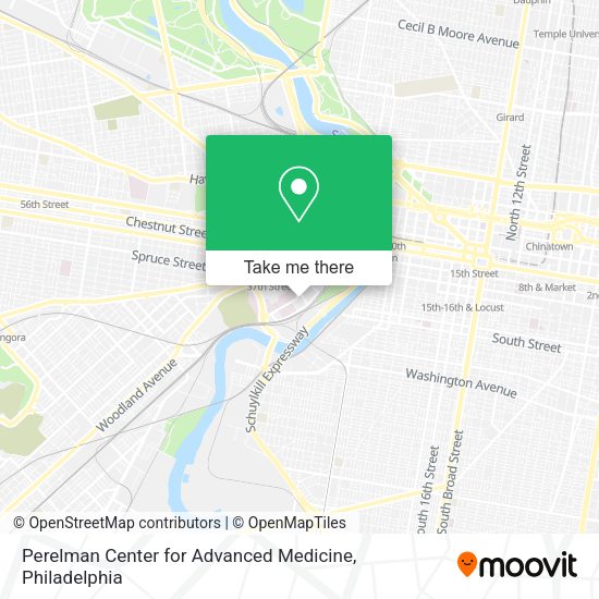Mapa de Perelman Center for Advanced Medicine