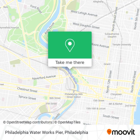 Philadelphia Water Works Pier map