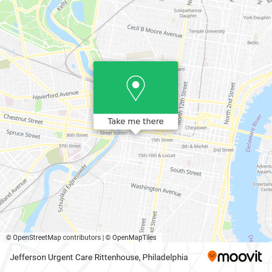 Mapa de Jefferson Urgent Care Rittenhouse