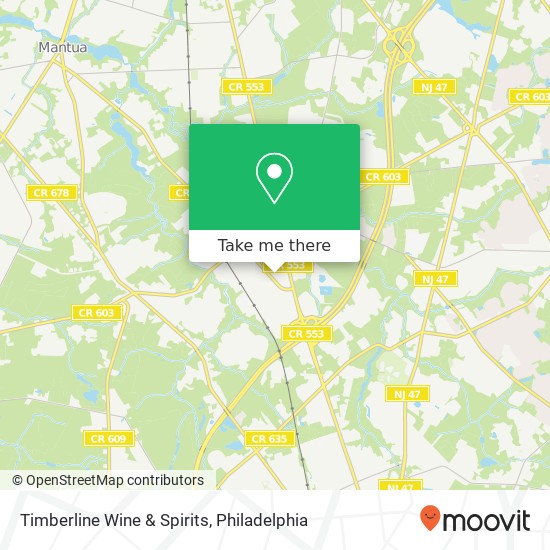 Mapa de Timberline Wine & Spirits
