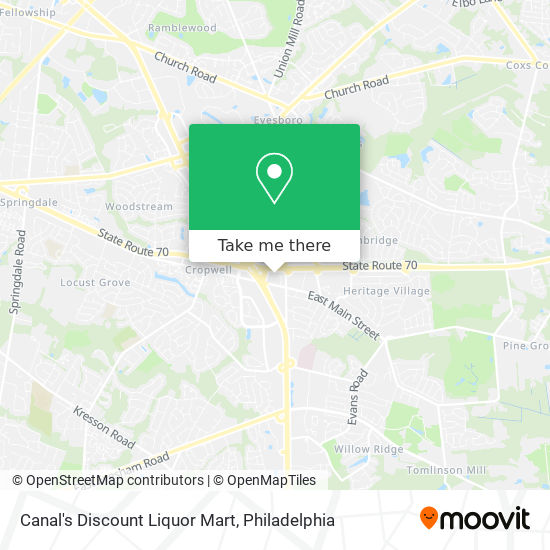 Mapa de Canal's Discount Liquor Mart