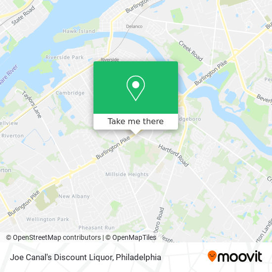 Joe Canal's Discount Liquor map