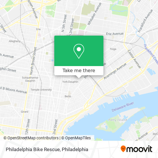 Mapa de Philadelphia Bike Rescue