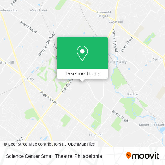 Mapa de Science Center Small Theatre