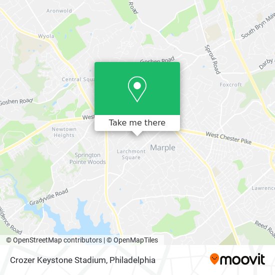 Mapa de Crozer Keystone Stadium
