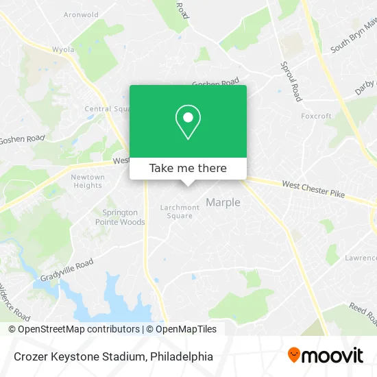 Crozer Keystone Stadium map
